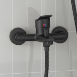 vidaXL Robinet mixer pentru duș Negru G 1 / 2 inci 42023393