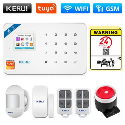 sistem alarma casa birou garaj KERUI Tuya Smart WIFI GSM Alexa foto