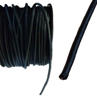 Coarda elastică neagră 8 mm, 1 m, multifuncțională foto