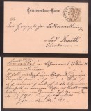 Austria 1886 Postal History Rare Old postcard Postal stationery Marienbad DB.025