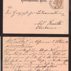 Austria 1886 Postal History Rare Old postcard Postal stationery Marienbad DB.025
