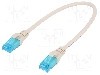 Patch cord Cat 5e, U/UTP, conexiune 1:1, 0.25m, DIGITUS - DK-1511-0025