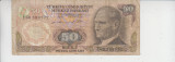 M1 - Bancnota foarte veche - Turcia - 50 lire