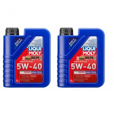 Pachet 2 litri Ulei Semisintetic Liqui Moly Diesel Hightech 5W40 foto