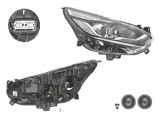 Far Ford S-Max, 10.2015-, fata, Dreapta, cu LED daytime running light; H7+H7+LED; electric; negru; cu motor; cu becuri; cu LED control unit;, Valeo