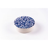 Cutie de depozitare din ceramică decorativă Scris Albastru