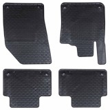 vidaXL Covor pentru mașină 4 pcs Negru Cauciuc 42029159