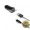 Incarcator Auto Cu Cablu microUSB Celly 12W 2.4A 1 x USB-A Negru CCUSBMICRO