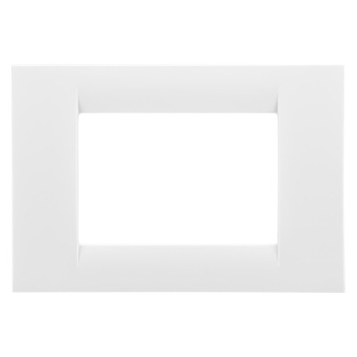 Rama Gewiss System GW22103, 3 module, alb, pentru priza / intrerupator foto