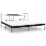 Cumpara ieftin Cadru de pat, negru, 200x200 cm, metal