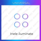 Lumini ambientale auto universale RGB, set complet cu control din telefon