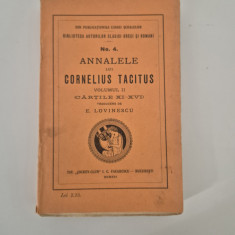 Carte veche 1916 Tacitus Anale volum doi Traducere E Lovinescu