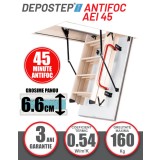Scara pod antifoc DEPOSTEP AEI 45 rezistenta la foc 45 minute, H280