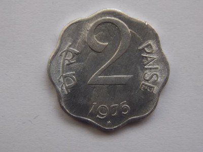 2 PAISE 1975 INDIA foto