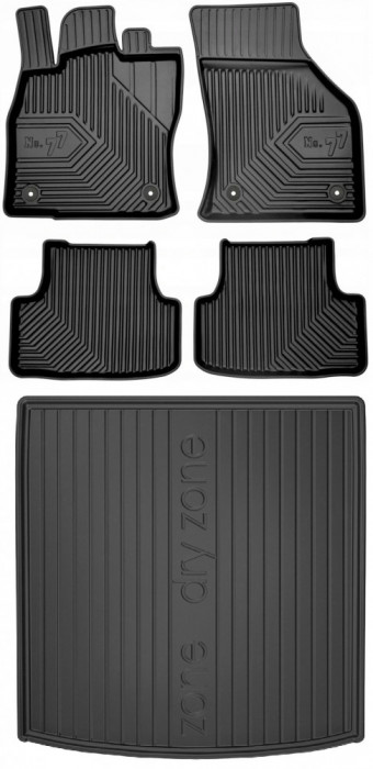 Set Covorase Auto Cauciuc Tip Tavita 2.5D No.77 Frogum Volkswagen Golf 7 2012&rarr; 77407060 Tavita Portbagaj Negro Volkswagen Golf 7 2012&rarr; Combi DZ549178