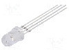 Dioda LED 5mm, ro&amp;#351;u/verde/galben, convex, 1.8...2.6/2.8...3.6/1.8...2.6V, OPTOSUPPLY - OSTMMC5B31A