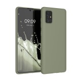 Husa Kwmobile pentru Samsung Galaxy A71, Verde, Silicon, KWM000010ZJ032C, Carcasa