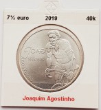 179 Portugalia 7,5 Euro 2019 Sport Heroes - Joaquim Agostinho km 902 argint, Europa