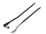 Cablu de conectare M8 4 pini unghi 5m PVC