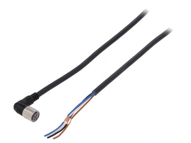Cablu de conectare M8 4 pini unghi 5m PVC