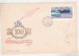 bnk fil FDC - 100 ani linia ferata Bucuresti Filaret - Giurgiu - 1969
