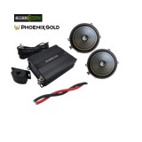 Pachet 2 subwoofere Phoenix Gold dedicate pentru Volvo S/V/XC 2016+, cu amplificator 1 canale de la BassCore si cablu de alimentare de 5 metri. CarSto