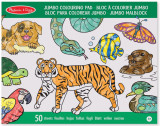 Caiet jumbo cu planse pentru colorat Animale Melissa and Doug, Melissa &amp; Doug