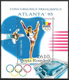 ROM&Acirc;NIA 1995 - LP 1398 - JOCURILE OLIMPICE DE LA ATLANTA - COLIȚĂ MNH, Nestampilat