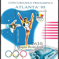 ROMÂNIA 1995 - LP 1398 - JOCURILE OLIMPICE DE LA ATLANTA - COLIȚĂ MNH