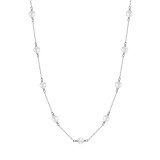 Cumpara ieftin Lantisor argint 925, JW1534, model perla, placat cu rodiu