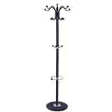 Cuier tip pom din metal Sersimo,12 agatatoare,174cm,negru