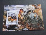 Mozambic 2016 Coliță &ndash; &bdquo;Comboios a vapor&rdquo;, Southern Pacific Daylight 4449 &amp; Southern Railway 630, 350 MT, obliterat