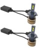 Set 2 leduri H4 H100 Canbus pentru far auto, putere 100W, luminozitate 15.000 Lm, 12V 6000k