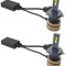 Set 2 leduri H4 H100 Canbus pentru far auto, putere 100W, luminozitate 15.000 Lm, 12V 6000k