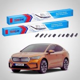 Cumpara ieftin Ștergătoare Skoda Enyaq iV Coupe 2021-prezent | Set Față Flat &ndash; TeamCar&reg;