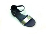 Sandale dama din piele Black and Silver Anna