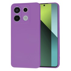 Husa premium pentru xiaomi redmi note 13 pro 5g / poco x6 - softflex, microfibra, purple foto