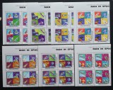YEMEN A.R. -PRIMII OAMENI IN SPATIU-4x7 V.in bloc.DANTELATA-MNH** YAR 06d, Asia