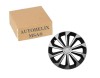 Set capace roti model Fame Gri-Negru cu inel cromat - 15 inch