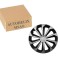 Set capace roti model Fame Gri-Negru cu inel cromat - 15 inch