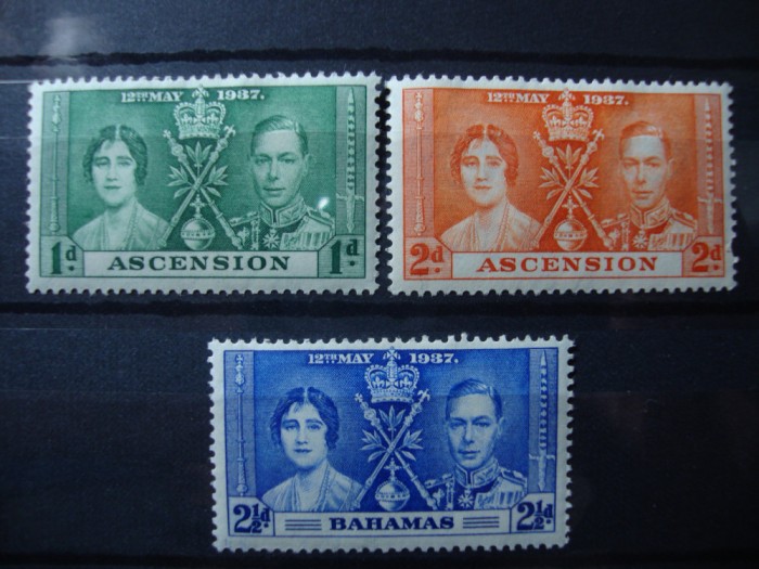 ASCENSION 1937 SERIE INCORONAREA GEORGE VI MH