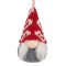 Ornament Brad Crăciun Gnome, Figură, Căciulă Roșie Zakar, Barbă și Corp Gri, 5x11cm, Poliester