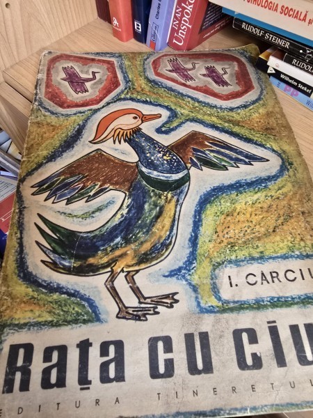 Ilie Carciu - Rata cu ciuf, album de colorat (ilustratii de M. Chirnoaga)