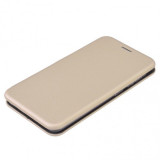Husa Flip cover magnetic compatibila cu Samsung Galaxy A12, Gold