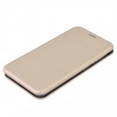 Husa Flip cover magnetic compatibila cu Samsung Galaxy A20s, Gold