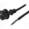 Cablu alimentare AC, 4.5m, 2 fire, culoare negru, cabluri, CEE 7/17 (C) mufa, PLASTROL - W-97200