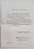 SCRISOARE DE FELICITARE PENTRU ZIUA DE NASTERE , DESTINATA LUI STEFAN VOITEC , VICEPRESEDINTE AL CONSILIULUI DE STAT AL R.S.R. , IUNIE , 1980