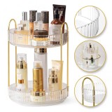 Cumpara ieftin Organizator rotativ pentru produse cosmetice pe doua nivele