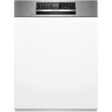Masina de spalat vase semi-incorporabila Bosch SMI6ECS12E, 14 seturi, 8 programe, ExtraDry, Sistem Rackmatic, Tab-count, Home Connect, 60 cm, Clasa A