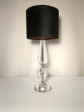 Veioza accent Art Deco, Hollywood Regency, cristal, vintage